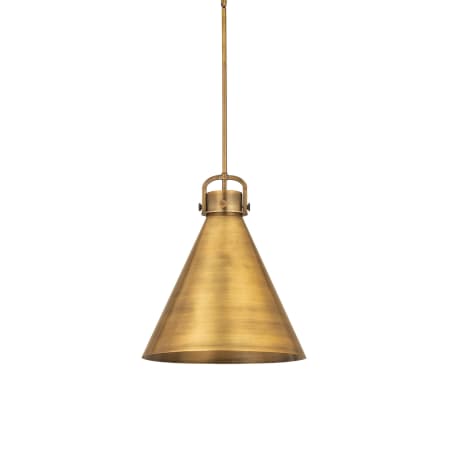 Innovations Lighting Newton Cone 18" Wide Suspension Pendant Brushed Brass