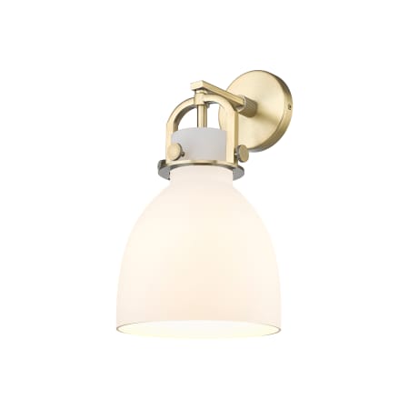 Innovations Lighting Newton Bell 5" Tall Wall Sconce Brushed Brass