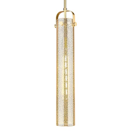 Innovations Lighting Pilaster 5" Wide Mini Pendant with Mercury Glass Shade Champagne Bronze