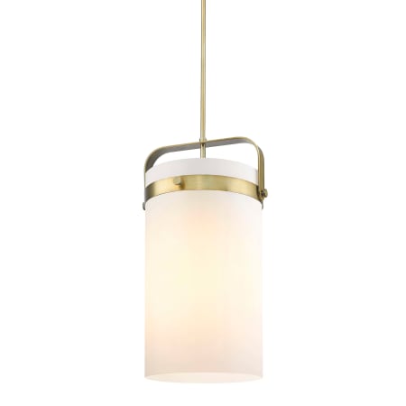 Innovations Lighting Pilaster 4 Light 14" Wide Pendant Brushed Brass