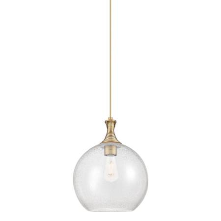 Innovations Lighting Astor 12" Wide Pendant Brushed Brass / Seedy