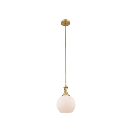 Innovations Lighting Astor 8" Wide Mini Pendant Brushed Brass / Matte White