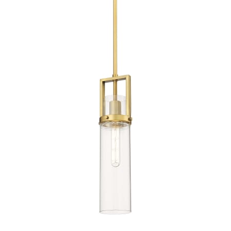 Innovations Lighting Utopia 5" Wide Mini Pendant Brushed Brass / Clear