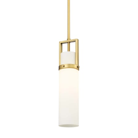 Innovations Lighting Utopia 5" Wide Mini Pendant Brushed Brass / Matte White