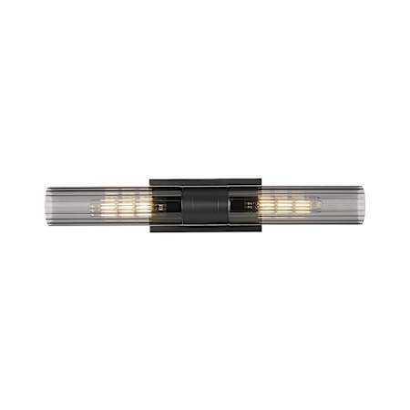 Innovations Lighting Empire 2 Light 5" Linear Sconce / Bath Bar Matte Black