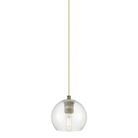Innovations Lighting Crown Point 6" Wide Mini Pendant Brushed Brass / Clear
