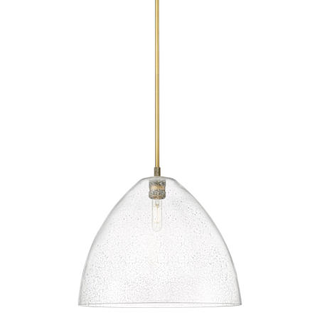 Innovations Lighting Crown Point 16" Wide Pendant Brushed Brass / Seedy