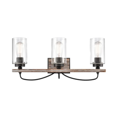 Innovations Lighting Paladin 3 Light 24" Wide Vanity Light Matte Black / Clear