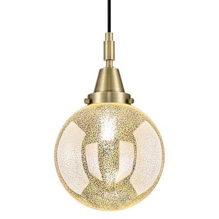Innovations Lighting Beacon 8" Wide Mini Pendant with Mercury Glass Shade Antique Brass