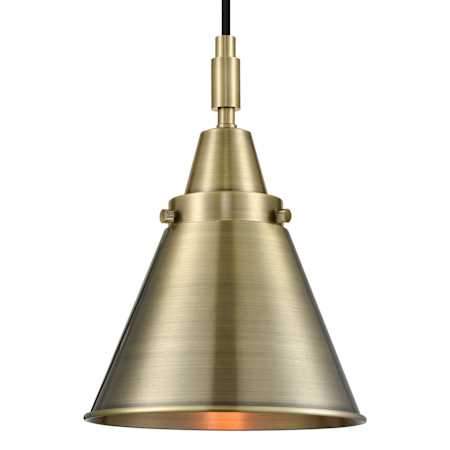 Innovations Lighting Appalachian 8" Wide Mini Pendant with Antique Brass Shade Antique Brass