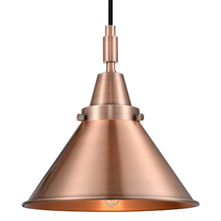 Innovations Lighting Briarcliff 10" Wide Mini Pendant with Antique Copper Shade Antique Copper
