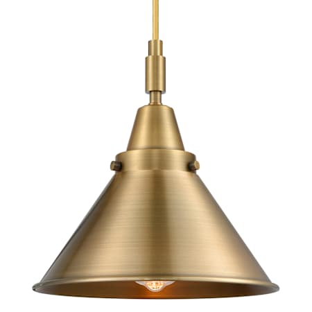 Innovations Lighting Briarcliff 10" Wide Mini Pendant with Brushed Brass Shade Brushed Brass