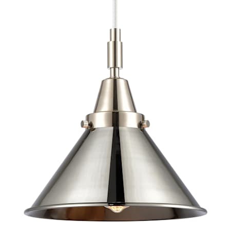 Innovations Lighting Briarcliff 10" Wide Mini Pendant with Polished Nickel Shade Polished Nickel