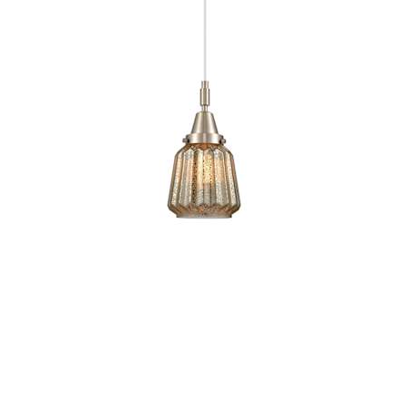 Innovations Lighting Chatham 7" Wide Mini Pendant Brushed Satin Nickel / Mercury