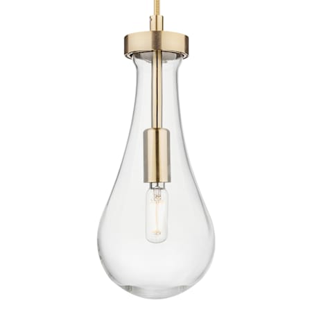 Innovations Lighting Owego 12" Tall Mini Pendant with Clear Glass Shade Champagne Bronze