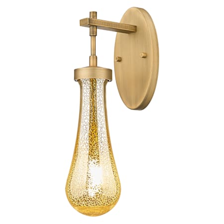 Innovations Lighting Owego 16" Tall Bathroom Sconce with Mercury Glass Shade Brushed Brass
