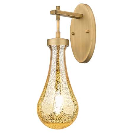 Innovations Lighting Owego 17" Tall Bathroom Sconce with Mercury Glass Shade Brushed Brass