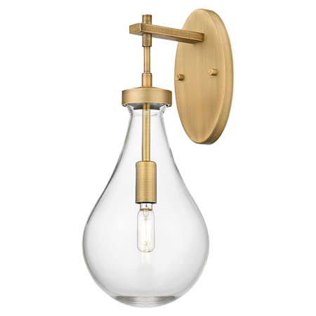 Innovations Lighting Owego 18" Tall Bathroom Sconce with Clear Glass Shade Brushed Brass