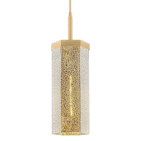 Innovations Lighting Blakeley 5" Wide Cord Hung Mini Pendant with Mercury Glass Shade Brushed Brass