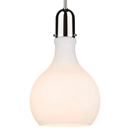 Innovations Lighting Amherst 12" Wide Pendant Polished Nickel / Matte White
