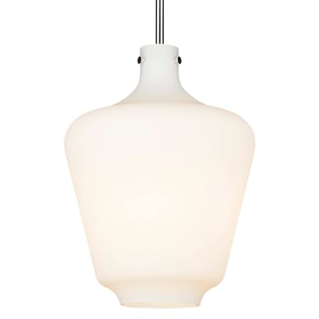 Innovations Lighting Norwalk 12" Wide Pendant Polished Nickel / Matte White
