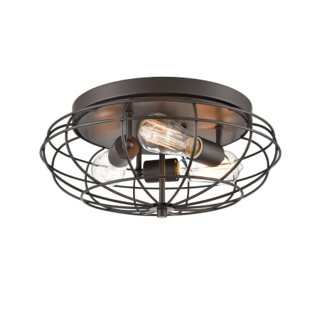 Innovations Lighting Providence 3 Light 15" Wide Flush Mount Ceiling Fixture Oil Rubbed Bronze