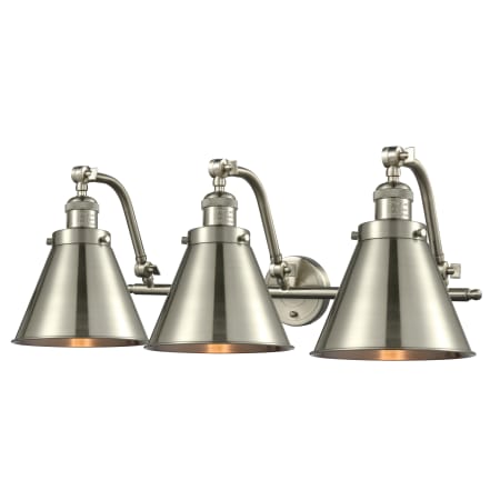 Innovations Lighting Appalachian 3 Light 28" Wide Bathroom Vanity Light Brushed Satin Nickel