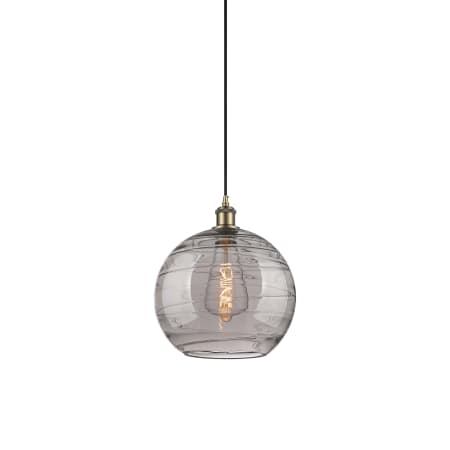 Innovations Lighting Athens Deco Swirl 12" Wide Suspension Pendant Antique Brass