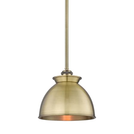 Innovations Lighting Adirondack 9" Wide Mini Pendant Antique Brass