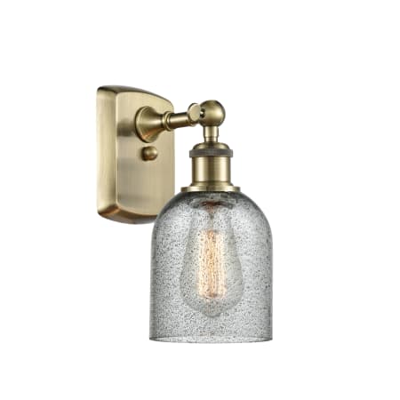 Innovations Lighting Caledonia 12" Tall Wall Sconce Antique Brass / Charcoal
