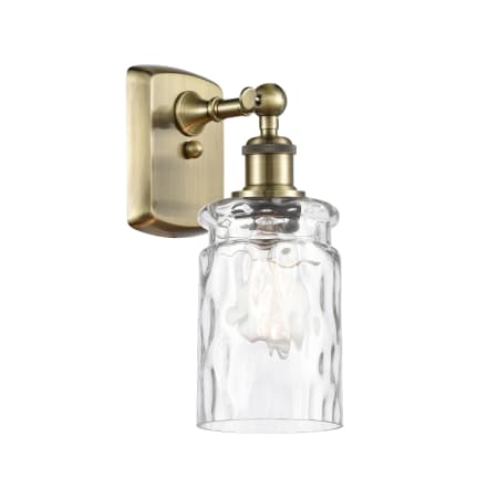 Innovations Lighting Candor 12" Tall Wall Sconce Antique Brass / Clear Water Glass
