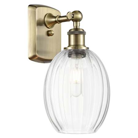 Innovations Lighting Preston 12" Tall Wall Sconce Antique Brass / Clear