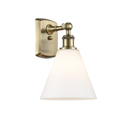 Innovations Lighting Berkshire 12" Tall Wall Sconce Antique Brass / Matte White