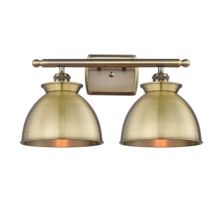 Innovations Lighting Adirondack 2 Light 18" Wide Vanity Light Antique Brass