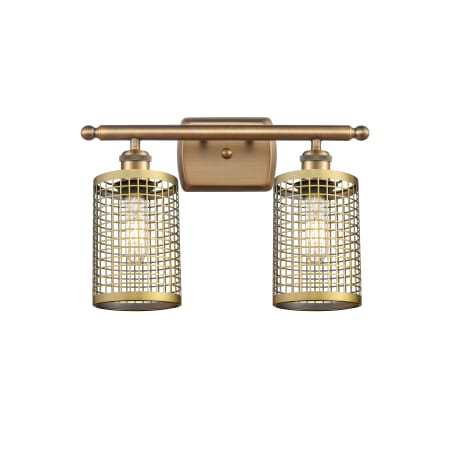 Innovations Lighting Nestbrook 2 Light 16" Wide Vanity Light Brushed Brass