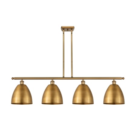 Innovations Lighting Bristol 4 Light 48" Wide Linear Pendant Brushed Brass