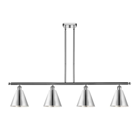 Innovations Lighting Cone 4 Light 48" Wide Linear Pendant Polished Chrome