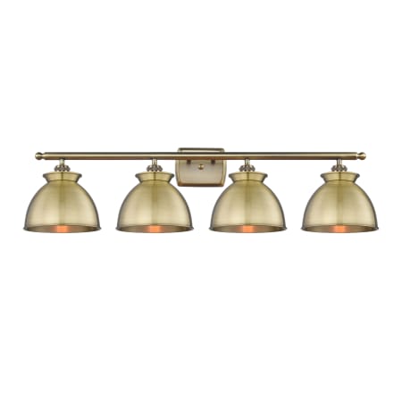 Innovations Lighting Adirondack 4 Light 38" Wide Vanity Light Antique Brass