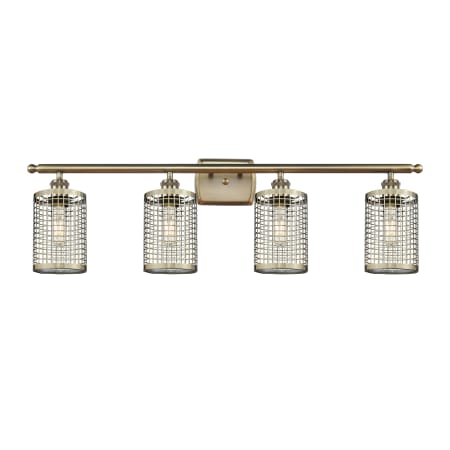 Innovations Lighting Nestbrook 4 Light 36" Wide Vanity Light Antique Brass