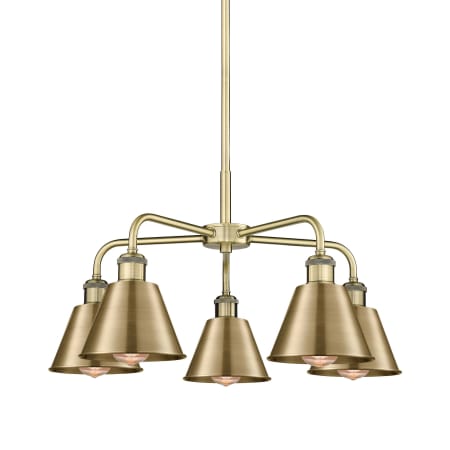 Innovations Lighting Ballston 5 Light 25" Wide Chandelier Antique Brass
