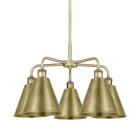 Innovations Lighting Ballston Cone 5 Light 26" Wide Chandelier Antique Brass