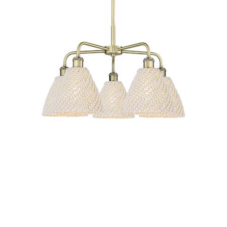 Innovations Lighting Bristol Natural 5 Light 26" Wide Chandelier Antique Brass / Natural