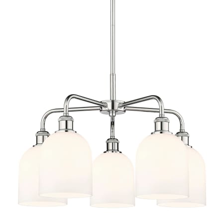 Innovations Lighting Bella 5 Light 24" Wide Chandelier Polished Chrome / Gloss White