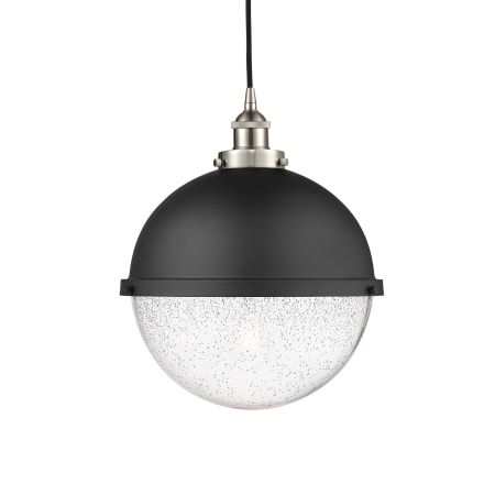 Innovations Lighting Hampden 13" Wide Pendant Brushed Satin Nickel / Seedy
