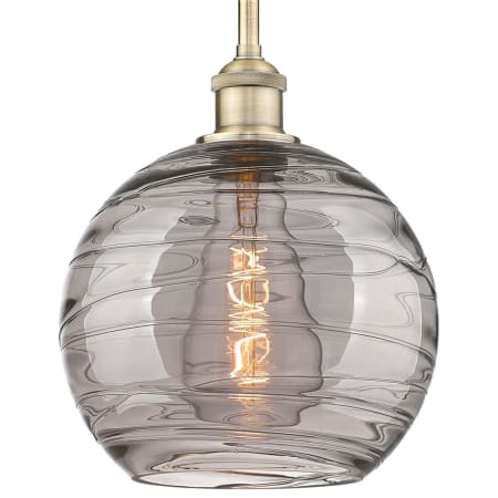 Innovations Lighting Athens Deco Swirl 10" Wide Mini Pendant Antique Brass