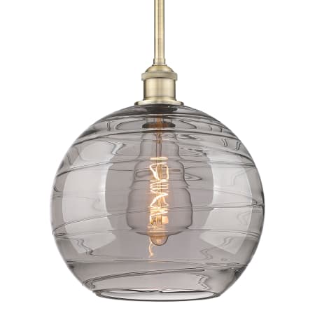 Innovations Lighting Athens Deco Swirl 12" Wide Pendant Antique Brass