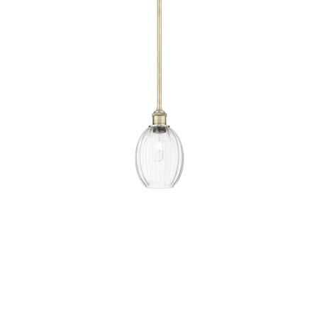 Innovations Lighting Preston 7" Wide Mini Pendant Antique Brass / Clear