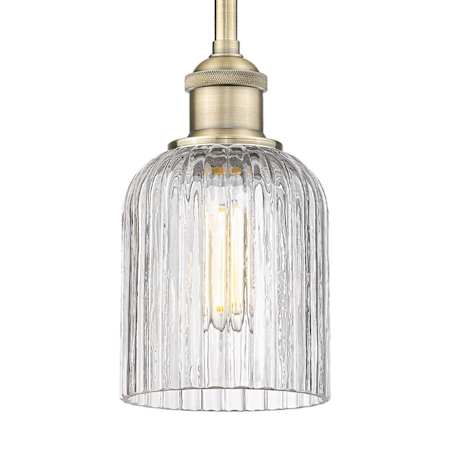 Innovations Lighting Bridal Veil 5" Wide Mini Pendant Antique Brass