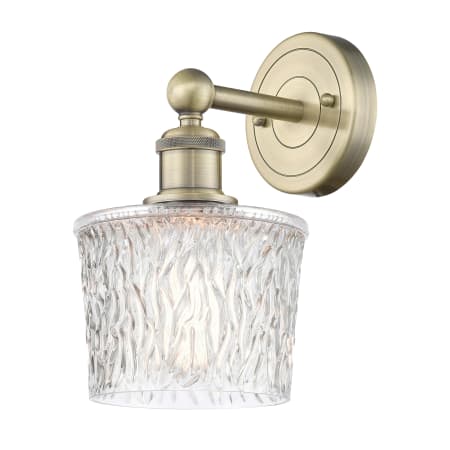 Innovations Lighting Niagra 11" Tall Wall Sconce Antique Brass / Clear