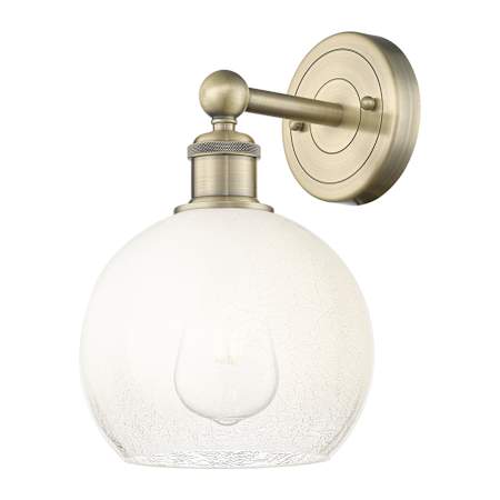 Innovations Lighting Brookhaven Globe 12" Tall Wall Sconce Antique Brass / Opal